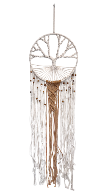 Attrape-rêves Blanc Arbre de Vie • Ø30cm / 112cm