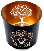 Bougeoir Métal Bouddha 9cm