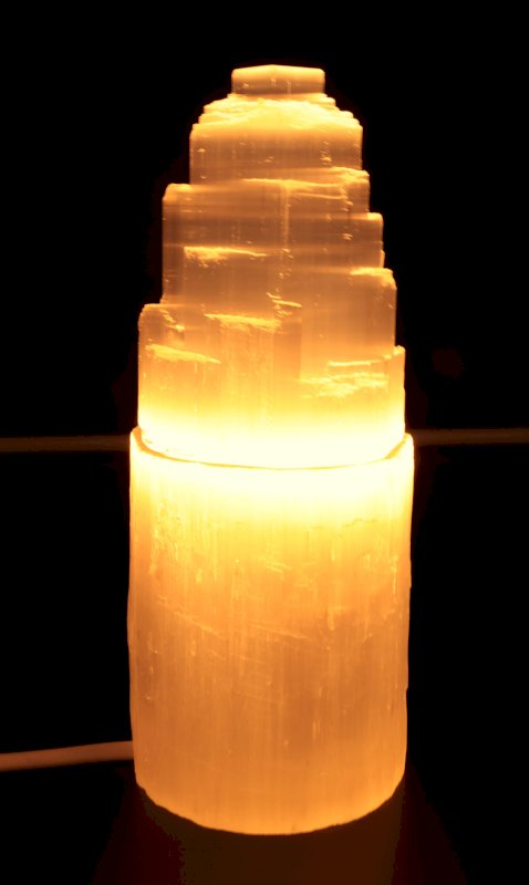 Lampe Sélénite Montagne 20cm